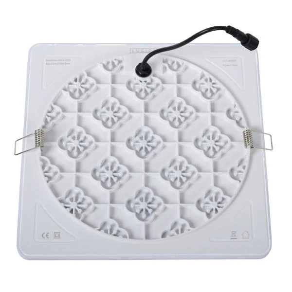 Lucide CERES-LED - Lámpara de techo Baño - LED Regul. - 1x30W 3000K - IP44 - Blanco - detalle 4